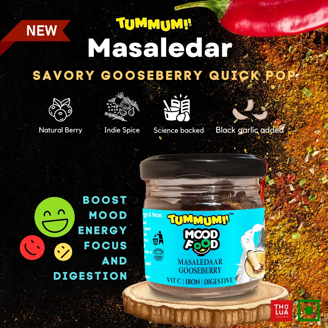 Spicy & Savoury Gooseberry | Pack of 6 | Mood Food Product vendor